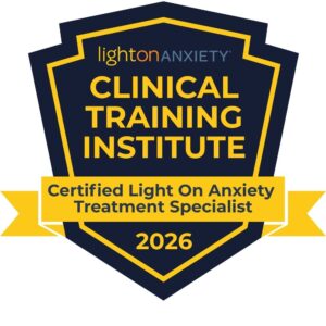 Light On Anxiety Clinical Training Institute Badge