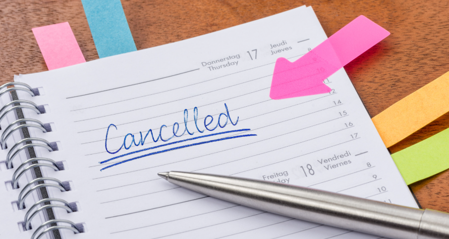 Why you want to cancel plans