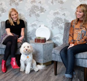 In between times when you are seeing clients, there is always a friendly (and sometimes furry) face around to chat or check in with.